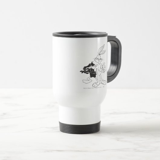 Mug De Voyage BUGS BUNNY™ et DAFFY DUCK™ (Devant droit)