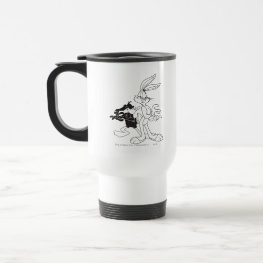 Mug De Voyage BUGS BUNNY™ et DAFFY DUCK™ (Gauche)