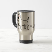 Mug De Voyage Bull-terrier de bande dessinée (Devant gauche)