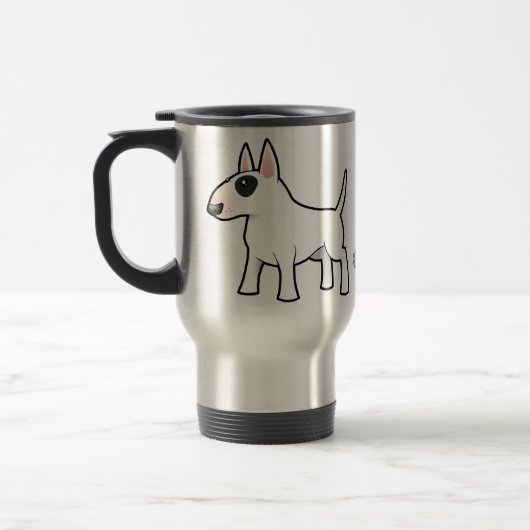 Mug De Voyage Bull-terrier de bande dessinée (Gauche)