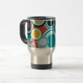Mug De Voyage Bulles colorées (Devant gauche)