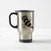 Mug De Voyage Bumble Bee with Mustache (Gauche)