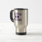 Mug De Voyage Burlington - lévriers - haut - Burlington Iowa (Devant gauche)