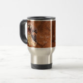 Mug De Voyage Buse à queue rouge - Boue d'oiseaux (Devant gauche)
