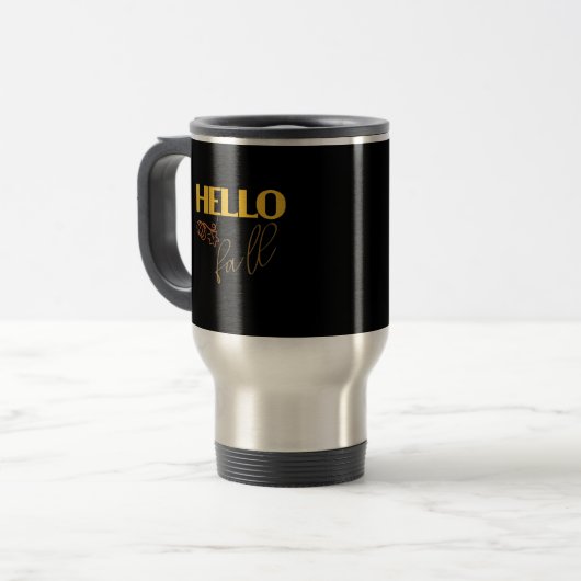 Mug De Voyage C’est automne Y’all Automne Laisser design Citroui (Devant gauche)