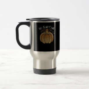 Mug De Voyage C’est automne Y’all Empreinte de léopard Citrouill