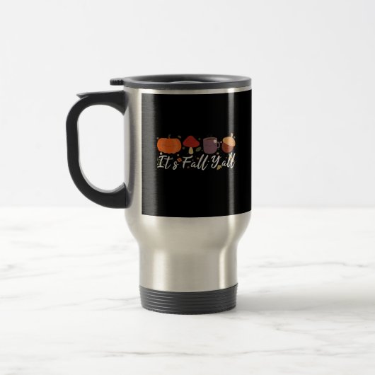 Mug De Voyage C’est automne Y’all mignon Café Citrouille automne (Gauche)