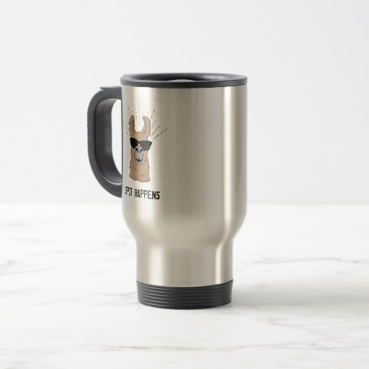Mug De Voyage Ça Crache de la Llama (Devant gauche)