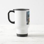 Mug De Voyage Cabane enneigée de Noël/hiver rustique (Gauche)