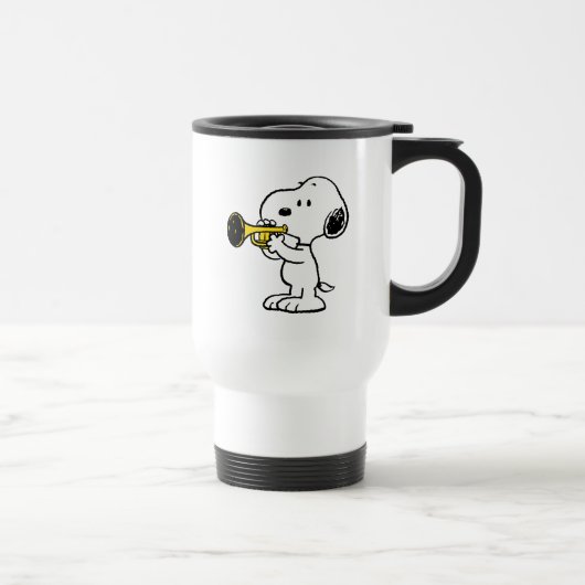 Mug De Voyage cacahuètes | Joueur de trompette Snoopy (Droite)
