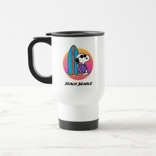 Mug De Voyage cacahuètes | Snoopy Beach Beagle (Gauche)