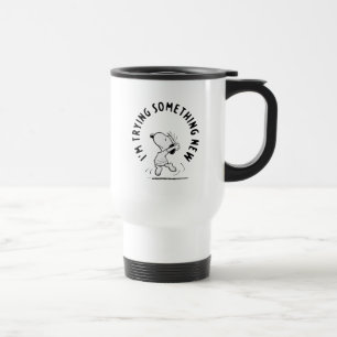 Mug De Voyage cacahuètes   Snoopy Essayer Quelque Chose De Nouve
