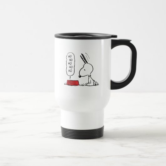 Mug De Voyage cacahuètes | Snoopy Ho Ho Ho Plat alimentaire (Droite)