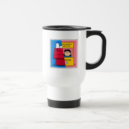 Mug De Voyage cacahuètes | Snoopy & Lucy Half & Half (Droite)