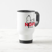 Mug De Voyage cacahuètes | Snoopy Pas aujourd'hui (Devant droit)