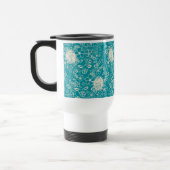 Mug De Voyage cacahuètes | Snoopy Turquoise Tropical Beach Motif (Gauche)