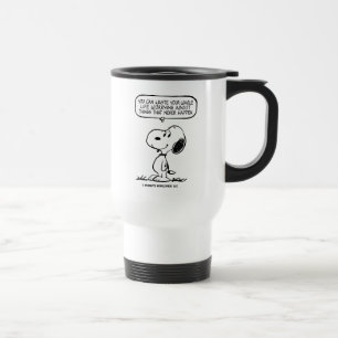 Mug De Voyage cacahuètes Snoopy Vous ne pouvez pas regarder to