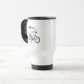 Mug De Voyage cacahuètes | Vélo Snoopy & Woodstock (Devant gauche)