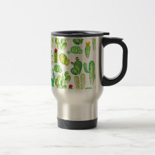 Mug De Voyage Cactus à l'aquarelle