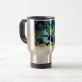 Mug De Voyage Cadeau de mosaïque papillon (Devant gauche)