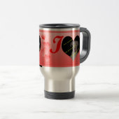 Mug De Voyage Cadeau de Saint-Valentin "je t'aime " (Devant droit)