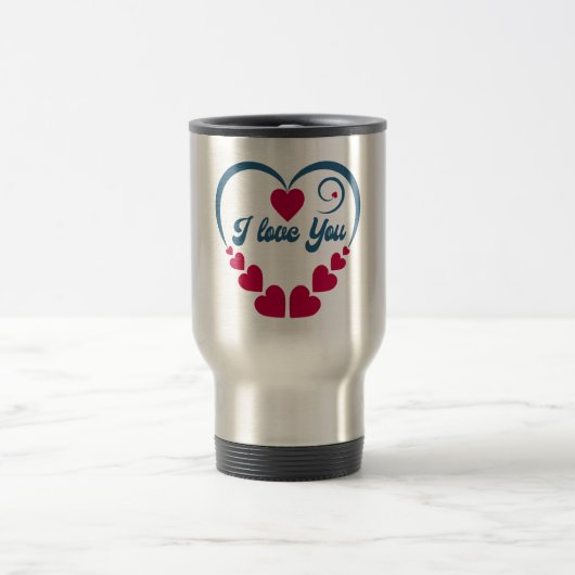 Mug De Voyage Cadeau Je t'aime (Centre)
