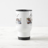 Mug De Voyage Cadeau minime de script multi photo moderne (Centre)