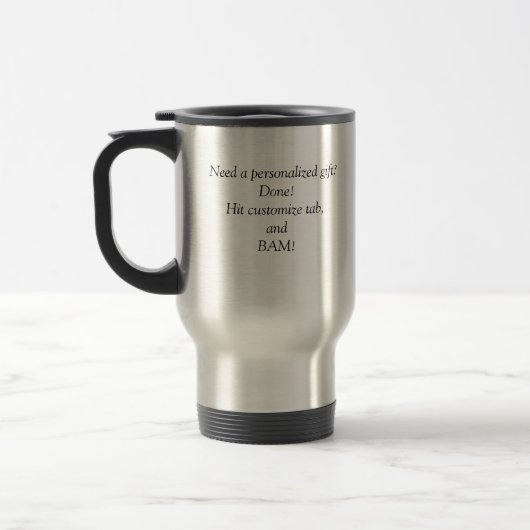 Mug De Voyage Cadeau personnalisé, coutume, modèle, idée cadeau (Gauche)