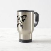 Mug De Voyage Cadeau personnalisé de voyage de pêche (Devant droit)