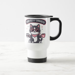 Mug De Voyage Cadeau pour amateur de café avec bandana de chat c
