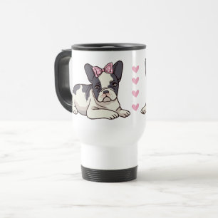 Mug De Voyage Cadeau pour amateur de chiots Frenchie Bouledogue