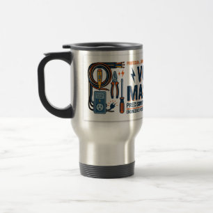 Mug De Voyage Cadeau pour électricien maître Volt 