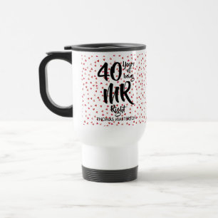 Mug De Voyage Cadeau pour les 40 ans de mariage de l'homme idéal