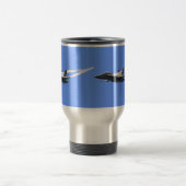 Mug De Voyage Cadeau Supersonic Airforce Jet-Fighter Designer (Centre)