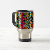 Mug De Voyage Cadeaux abstraits Artsy d'infirmier autorisé (Devant gauche)
