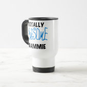 Mug De Voyage Cadeaux bleus totalement impressionnants de (Devant gauche)