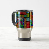 Mug De Voyage Cadeaux d'art abstrait de pharmacien (Devant gauche)