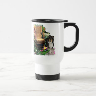 Mug De Voyage Cadeaux d'art Collie Tri-Color