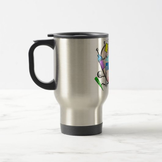Mug De Voyage Cadeaux d'art d'infirmière d'OB (Gauche)