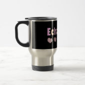 Mug De Voyage Cadeaux de conception de COEURS de ROSE de (Gauche)