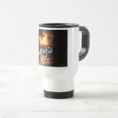 Mug De Voyage Cadeaux de loup gris "survivant" (Devant droit)