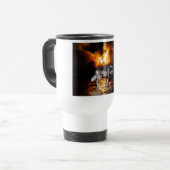 Mug De Voyage Cadeaux de loup gris "survivant" (Devant gauche)