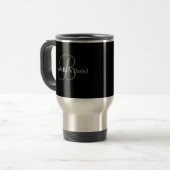 Mug De Voyage Cadeaux de mariage Monogrammes de musique (Devant gauche)