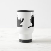 Mug De Voyage Cadeaux de silhouette d'aigle (Centre)