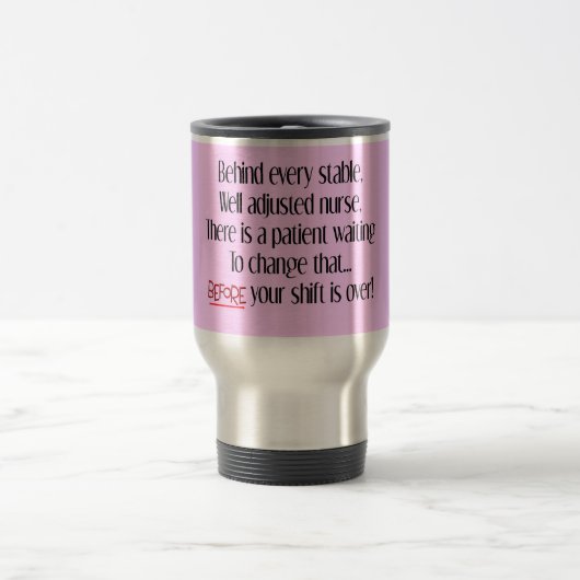 Mug De Voyage Cadeaux de soins infirmiers "Derrière chaque infir (Centre)
