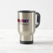 Mug De Voyage Cadeaux de Stickman de thérapeute respiratoire (Devant droit)