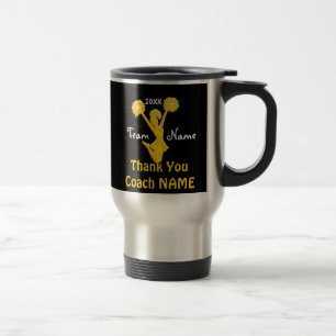 Mug De Voyage Cadeaux d'entraîneur d'acclamation avec 4 zones d