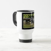 Mug De Voyage Cadeaux d'ours Noir "Saumon Spots" (Devant gauche)