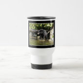 Mug De Voyage Cadeaux d'ours Noir "Saumon Spots" (Centre)