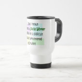 Mug De Voyage Cadeaux drôles d'assistant social (Devant droit)